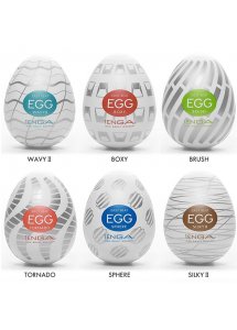 TENGA Masturbator - Zestaw 6 jajek Egg 6 Styles Pack Serie 3