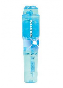 Topco - Masażer, wibrator wodoodporny świecący przezroczysty niebieski