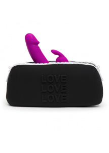 Średnia Torebka silikonowa na akcesoria erotyczne - Happy Rabbit LOVE Storage Zip Bag Medium Średnia