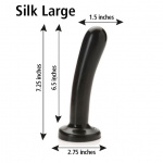 Twoje pierwsze dildo do strap-on - Tantus Silk Large Duże Czarny