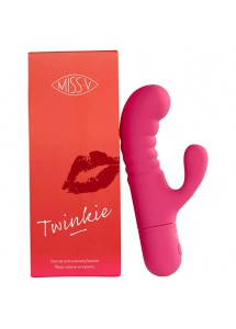 Wibrator do punktu G z króliczkiem - Miss V Twinkie Passion Pink 