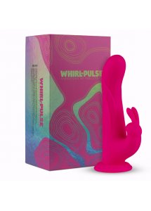 Wibrator króliczek z rotacją i przyssawką - FeelzToys Whirl-Pulse Rotating Rabbit Vibrator & Remote Control   Różowy