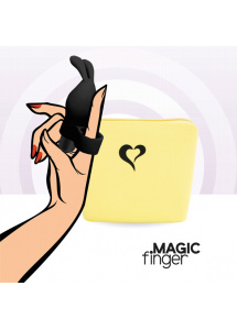 Wibrator na palec - FeelzToys Magic Finger Vibrator Czarny