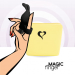 Wibrator na palec - FeelzToys Magic Finger Vibrator Czarny