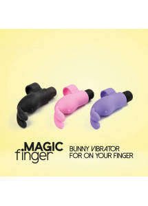 Wibrator na palec - FeelzToys Magic Finger Vibrator Czarny