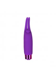 Wibrator na palec - PowerBullet Teasing Tongue With Mini Bullet 9 Functions   Fioletowy