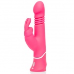 Wibrator posuwisty - Happy Rabbit Thrusting Realistic Pink  