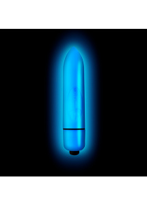 Wibrator świecący - Rocks-Off Neon Nights   Niebieski