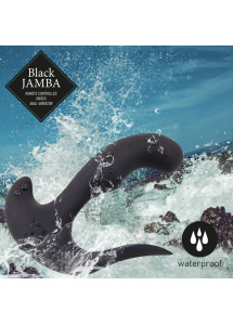 Wibrator unisex analny waginalny - FeelzToys Black Jamba Anal Vibrator  