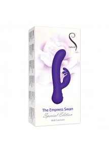 Wibrator z masażerem łechtaczki - Swan The Empress Swan  