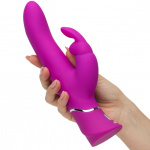 Wibrator z posuwem i masażerem - Happy Rabbit Curve Power Motion Rabbit Vibrator   