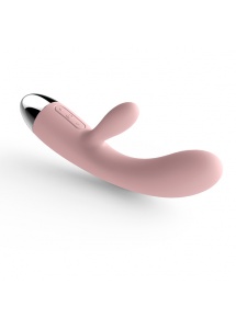 Wibrator ze stymulatorem - Svakom Alice Rabbit Vibrator Różowy