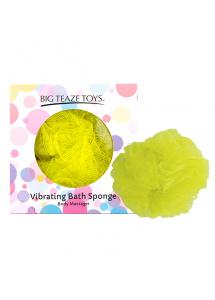 Wibrująca gąbka do kąpieli - Big Teaze Toys Bath Sponge Vibrating   Żółty