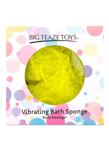 Wibrująca gąbka do kąpieli - Big Teaze Toys Bath Sponge Vibrating   Żółty