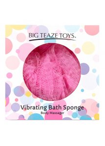 Wibrująca gąbka do kąpieli - Big Teaze Toys Bath Sponge Vibrating   Różowy