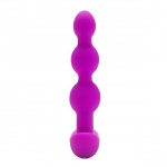 Wibrująca sonda kulkowa analna - B-Vibe Triplet Anal Beads  Fioletowy