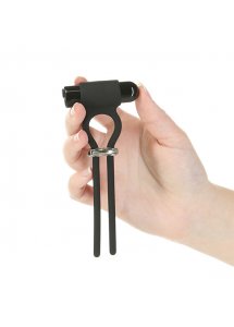 Wibrujący zacisk lasso na penisa - PowerBullet Bolo Adjustable Penis Ring with Mini 9 Function 