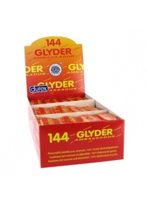 Wielka paczka DUREX Glyder Ambassador Condoms 144 sztuki