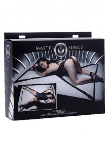 XR Brands Master Series - TAŚMA bondage BDSM bardzo rozciągliwe na łóżko