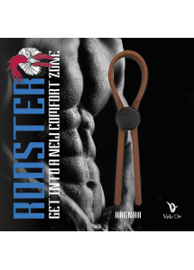 Zacisk erekcyjny lasso - Velv\'Or Rooster Ragnar Lasso Design Cock Ring Brązowy