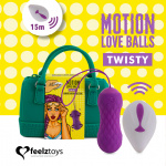 Zdalnie sterowane jajeczko stymulujące - Feelztoys Remote Controlled Motion Love Balls Twisty