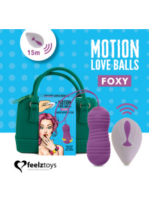 Zdalnie sterowane jajeczko stymulujące - Feelztoys Remote Controlled Motion Love Balls Foxy