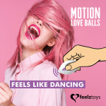 Zdalnie sterowane jajeczko stymulujące - Feelztoys Remote Controlled Motion Love Balls Foxy
