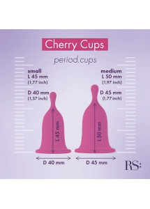 Zestaw 2 kubeczki menstruacyjne - RS Femcare Cherry Cup  