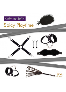 Zestaw akcesoriów BDSM - RS Kinky Me Softly Czarny