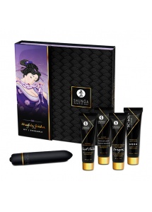 Zestaw kosmetyków erotycznych + wibrator - Shunga Naughty Geisha Kit  