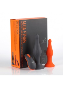 Zestaw korków analnych - Maia Toys Remote Control Vibrating Butt Plug Set 