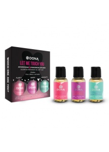Zestaw olejków do masażu z feromonami - Dona Scented Massage Gift Set (3 x 30 ml) 